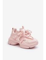 Dámské tenisky na masivní podrážce růžové model 21648323 - Boto Dámské tenisky na masivní podrážce růžové model 21648323 - Boto
