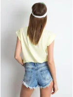 Tričko RV TS 4833.24P jasně žlutá