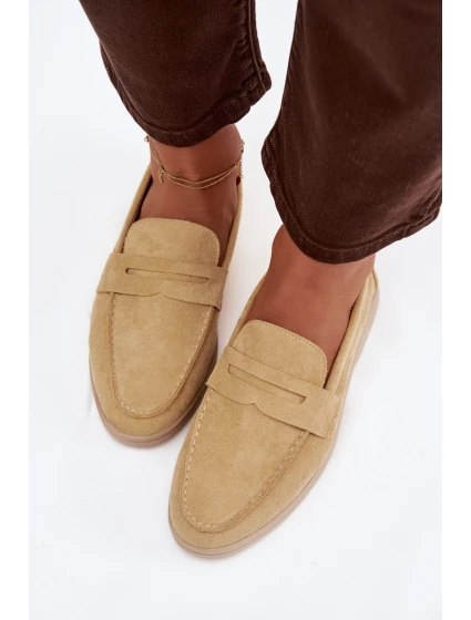 Dámské mokasíny z eko semiše – žluté Renelia Dámské mokasíny z eko semiše – žluté Renelia