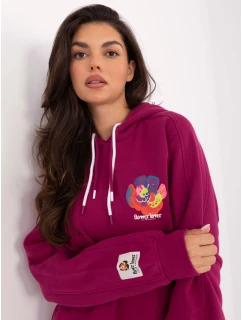 Mikina D10600BK02784A fuchsiová