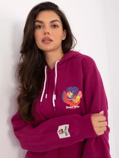 Mikina D10600BK02784A fuchsiová