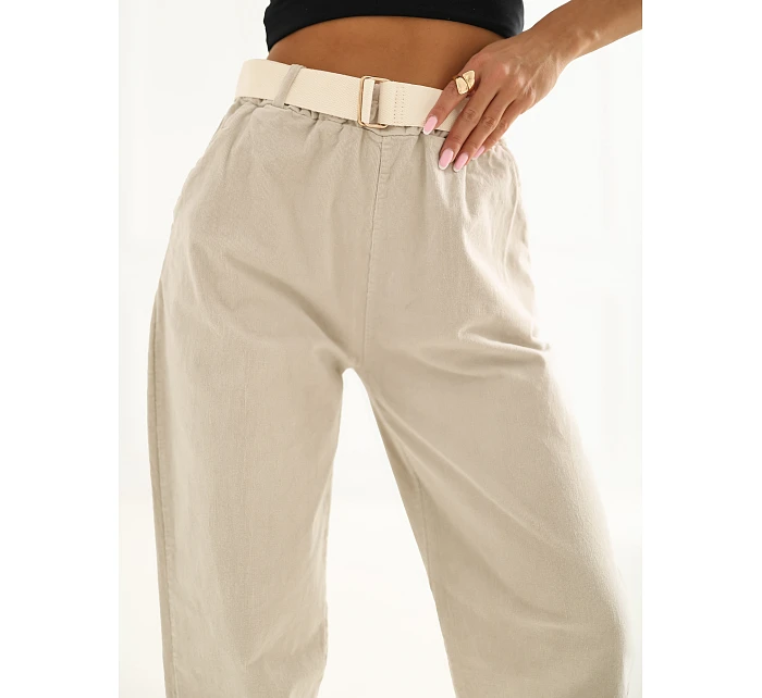 Spodnie IT SP model 22084165 beżowy - FPrice Spodnie IT SP model 22084165 beżowy - FPrice
