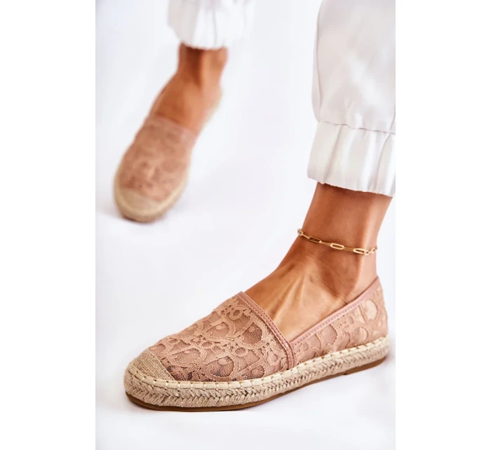 Klasické dámské espadrilky prolamované nude Catris Klasické dámské espadrilky prolamované nude Catris