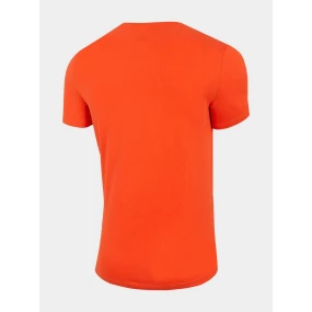 Pánské tričko H4L22-TSM010-70S oranžové - 4F Pánské tričko H4L22-TSM010-70S oranžové - 4F