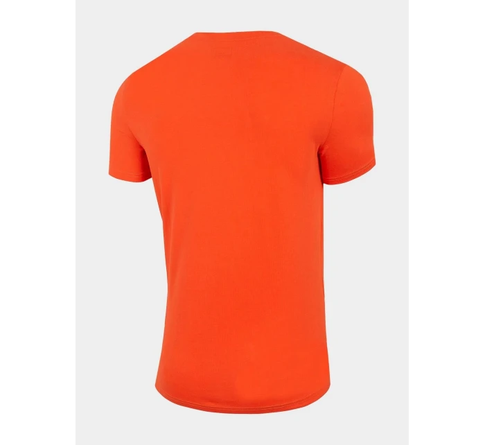 Pánské tričko H4L22-TSM010-70S oranžové - 4F