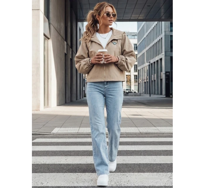Dámská oversize bunda CATRAL tmavě béžová FashionStreet TY4190