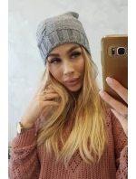 Fleecová čepice Ula K271 šedá Fleecová čepice Ula K271 šedá