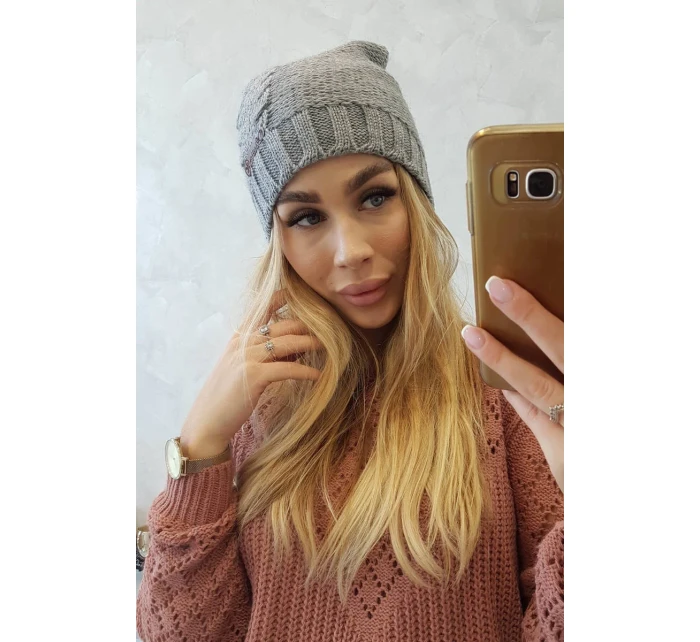 Fleecová čepice Ula K271 šedá Fleecová čepice Ula K271 šedá