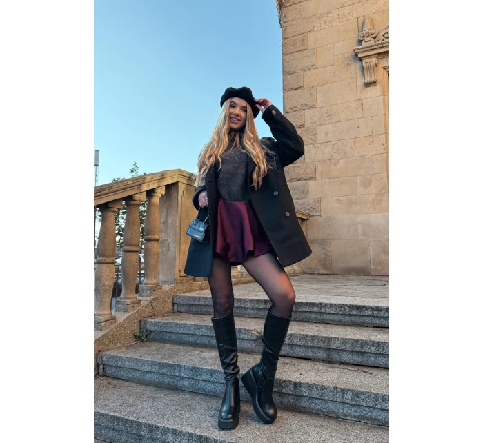 Dámské kozačky na platformě Černé Terisse Dámské kozačky na platformě Černé Terisse