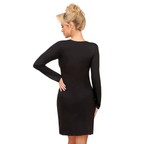 Dámská noční košilka model 20714425 long black - Donna