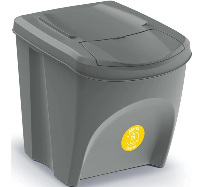 Odpadkové koše 25 l sortibox set4 ks šedý kámen dětské