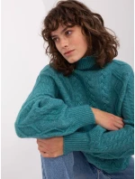 Sweter AT SW  turkusowy model 19014804 - FPrice