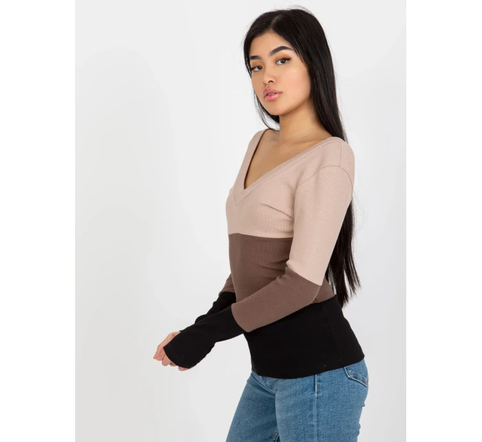 Halenka RV BZ 8429.31P černá a béžová