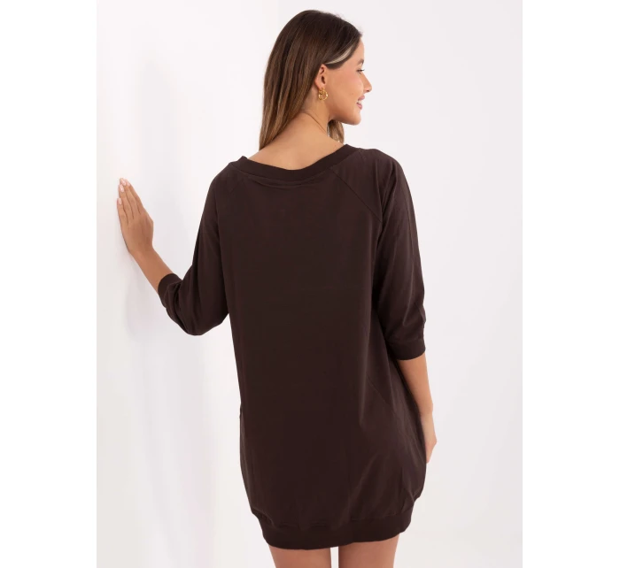 RV šaty SK 7203.35P tmavě hnědé