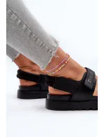 Dámské sandály na platformě Big Star černé Dámské sandály na platformě Big Star černé