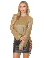 Sexy lesklá halenka model 20826110 - Koucla Sexy lesklá halenka model 20826110 - Koucla