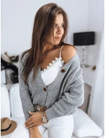 Dámský svetr MINSTRAL světle šedý FashionStreet MY1611