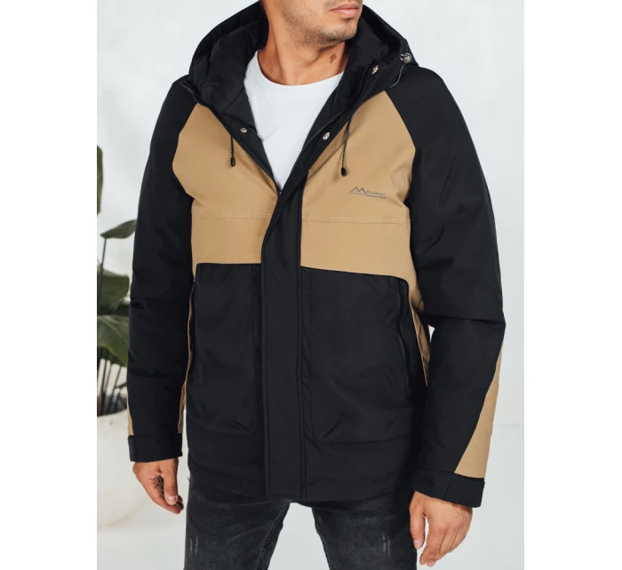 Pánská zimní bunda s kapucí FashionStreet camel TX5041