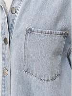 Dámská džínová košilová bunda modrá FashionStreet TY5680