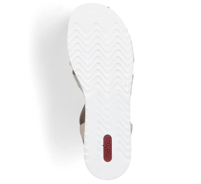 Pohodlné sandály Rieker W RKR680 beige Pohodlné sandály Rieker W RKR680 beige