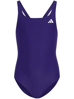 Dětské plavky adidas V-back fialové KS2955