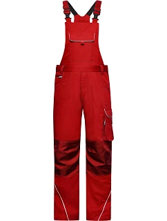 JN (4260) Pracovní kalhoty s laclem Solid 02.M red model 22493246 - Daiber