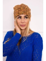 Fleecová čepice Roksana K209 hnědá