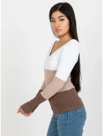 Halenka RV BZ 8429.18P bílo-hnědá Halenka RV BZ 8429.18P bílo-hnědá