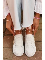 Dámské tenisky Sportovní obuv na platformě s ozdobou, bílá Vinceza Dámské tenisky Sportovní obuv na platformě s ozdobou, bílá Vinceza