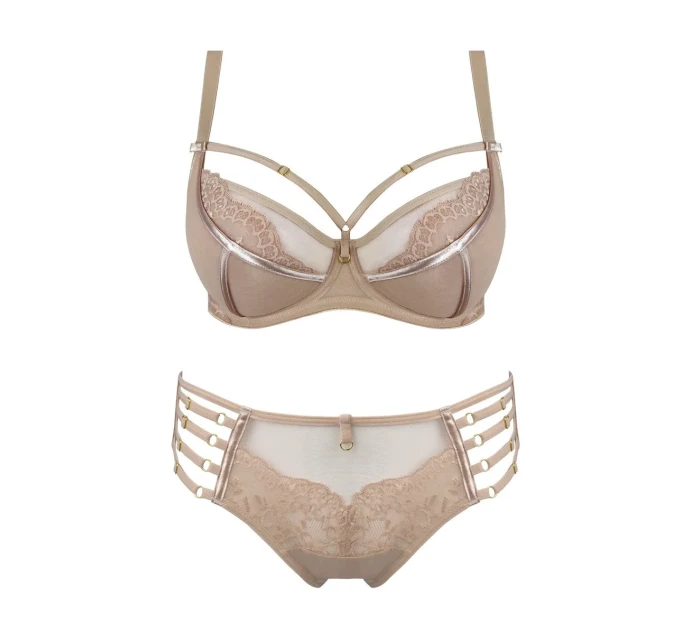 Dámské kalhotky brazilky DEZIRO 19025 BEIGE