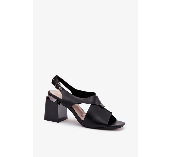 Sandály na podpatku model 212828 Step in style Sandály na podpatku model 212828 Step in style