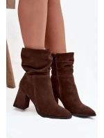 Boty na podpatku  model 220192 Step in style