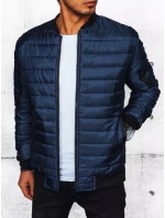 Pánská prošívaná bunda bomber navy blue FashionStreet TX4416