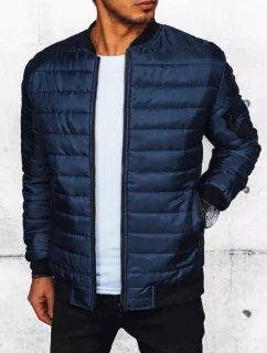 Pánská prošívaná bunda bomber navy blue FashionStreet TX4416