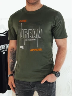 Pánské zelené tričko s potiskem Dstreet RX5456