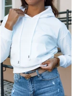 TRENDHOOD dámská mikina s kapucí bílá FashionStreet BY1310