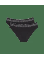 Dámské kalhotky Feel of Modal Tai 2P - BLACK - černé 0004 - TRIUMPH