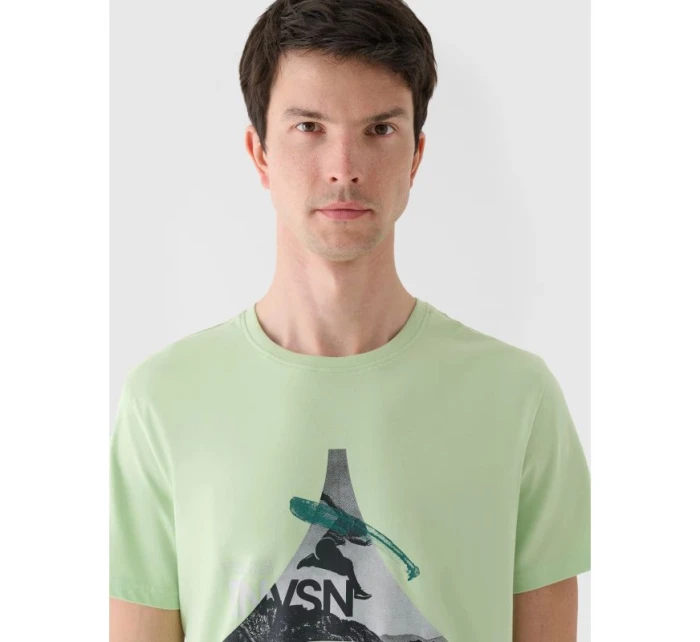 Pánské tričko s potiskem 4F 4FRAW24TTSHM2301-41S pánské Pánské tričko s potiskem 4F 4FRAW24TTSHM2301-41S pánské