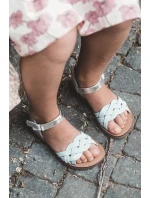 Dětské sandálky se suchým zipem s propletenými pásky modré Dianttha Dětské sandálky se suchým zipem s propletenými pásky modré Dianttha