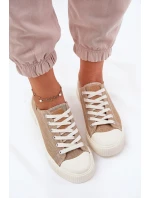 Dámské Textilní Tenisky Big Star RR274795 Béžové Dámské Textilní Tenisky Big Star RR274795 Béžové
