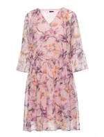 S214 Šifonové šaty se spadlým pasem - model 2