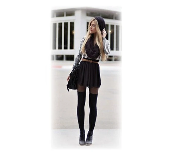 Dámské nadkolenky 44010 s vlnou - WiK