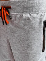 FashionStreet pánské světle šedé teplákové šortky SX2264 FashionStreet pánské světle šedé teplákové šortky SX2264