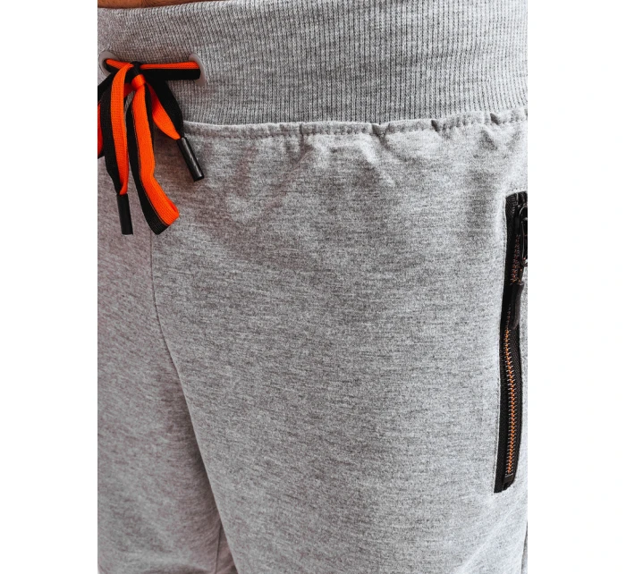 FashionStreet pánské světle šedé teplákové šortky SX2264 FashionStreet pánské světle šedé teplákové šortky SX2264