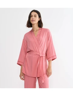 Dámský župan Amourette Jacquard Robe Top - RED - - TRIUMPH