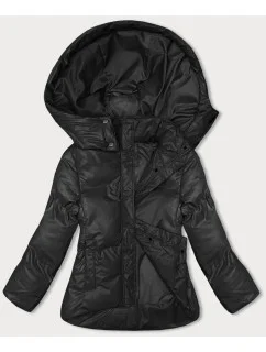 Černá volná dámská zimní bunda (5M3185-392)