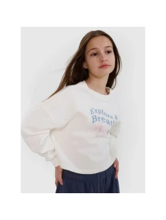 Dívčí mikina bez kapuce model 21435773 - 4F