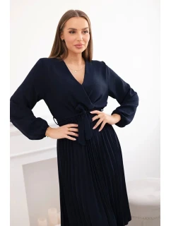 Šaty se  lemem námořnictvo model 21908517 - K-Fashion