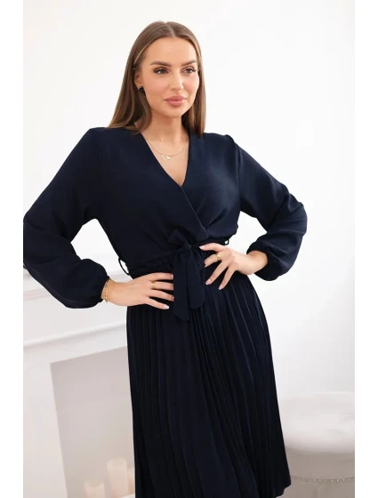 Šaty se  lemem námořnictvo model 21908517 - K-Fashion