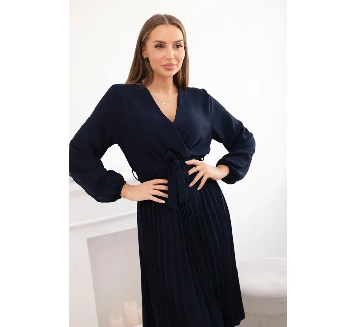 Šaty se  lemem námořnictvo model 21908517 - K-Fashion